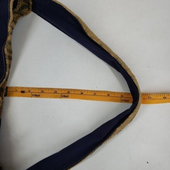 Burlap Coffee Sack Shoulder Bag Lined Unique Hippie Boho Free Spirit Graphic - Picture 14 of 16